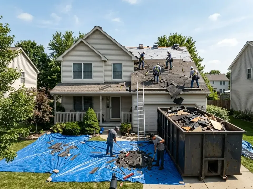roof-replacement-debris-remova-004 — frequently asked questions, Cheapest Dumpster Rentals in Pojoaque, NM